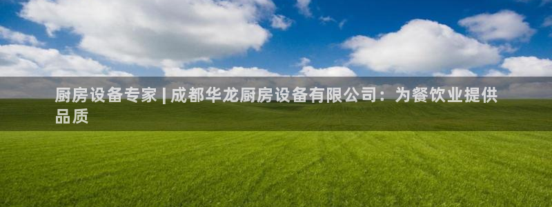 尊龙APP客户端平台：厨房设备专家 | 成都华龙厨房设备有限